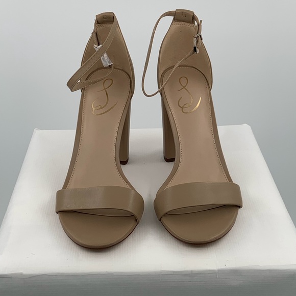 NWT NIB Sam Edelman Daniella Women’s Tan Ankle Strap Block Heels Sandals - Picture 9 of 12
